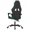 Silla gaming cuero sintético negro y verde 5
