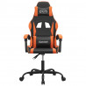 Silla gaming cuero sintético negro y naranja 3
