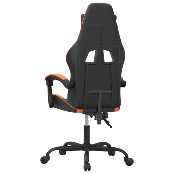 Silla gaming cuero sintético negro y naranja M 5