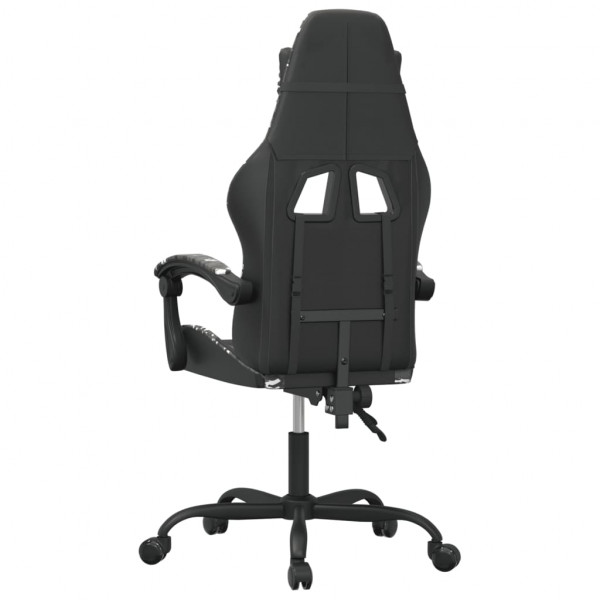 Silla gaming cuero sintético negro y camuflaje M 5
