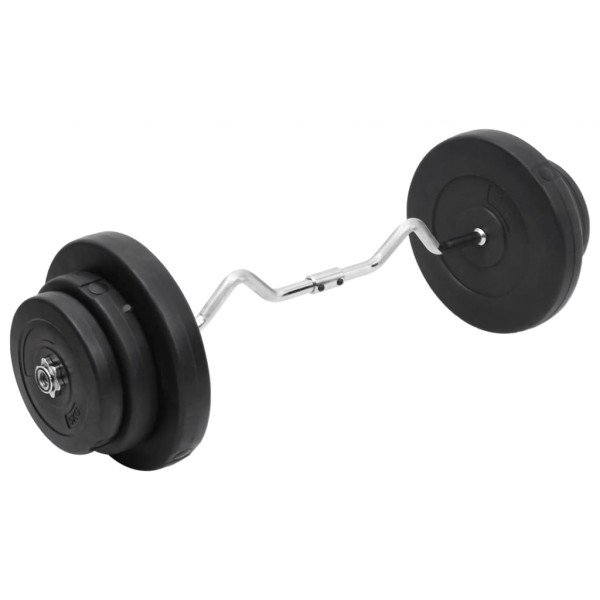 Mancuerna curl con discos 60 kg D