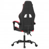 Silla gaming giratoria cuero sintético negro y rojo 5