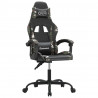 Silla gaming giratoria cuero sintético negro y camuflaje 2