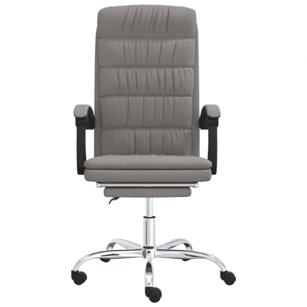 Silla de oficina reclinable de tela gris taupé M 3