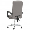 Silla de oficina reclinable de tela gris taupé 5