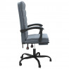 Silla de oficina reclinable de terciopelo gris oscuro 4