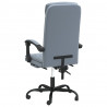 Silla de oficina reclinable de terciopelo gris oscuro 5