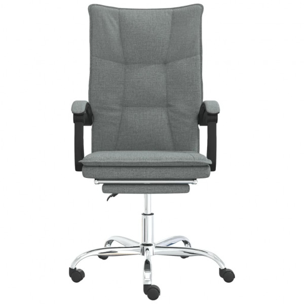 Silla de oficina reclinable de tela gris oscuro M 3