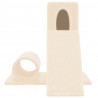Árvore para gatos com poste arranhador sisal 59 cm cor creme 2