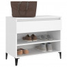 Mueble zapatero madera contrachapada blanco 70x36x60 cm 5