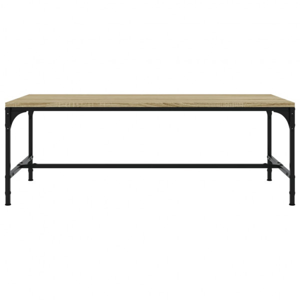 Mesa de centro madera contrachapada roble Sonoma 100x50x35 cm M 4