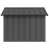 Casa de perro acero galvanizado antracita 116.5x103x81.5 cm 3