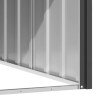 Casota para cães 116.5x153x81.5 cm aço galvanizado antracite 4