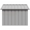 Casota para cães 116.5x103x81.5 cm aço galvanizado cinzento 3