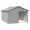 Casa para perros acero galvanizado gris 116.5x153x81.5 cm 1
