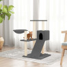 Árvore p/ gatos c/ postes arranhadores sisal 82 cm cinza-escuro 1