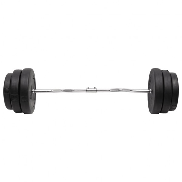Barra curl com discos 90 kg M 3