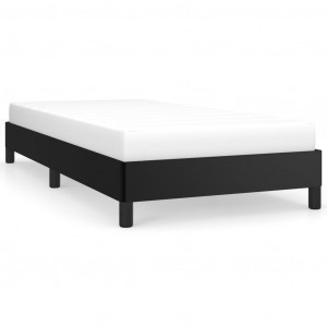 Estrutura de cama 80x200 cm couro artificial preto H