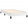 Estrutura de cama 80x200 cm couro artificial branco 4