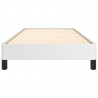 Estrutura de cama 80x200 cm couro artificial branco 5