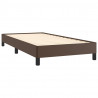 Estrutura de cama 80x200 cm couro artificial castanho 4