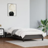 Estrutura de cama 80x200 cm couro artificial cinza 1