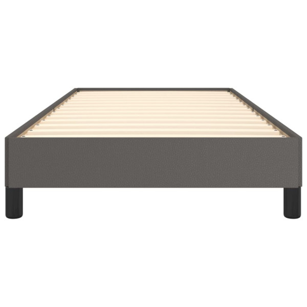 Estrutura de cama 80x200 cm couro artificial cinza M 5