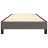 Estrutura de cama 80x200 cm couro artificial cinza 5