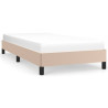 Estrutura de cama 80x200 cm couro artificial cor cappuccino 2