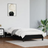 Estrutura de cama 90x200 cm couro artificial preto 1