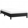 Estructura de cama de cuero sintético negro 90x200 cm 3