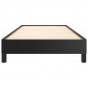 Estructura de cama de cuero sintético negro 90x200 cm 5