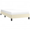 Estrutura de cama 90x200 cm couro artificial cor creme 3