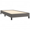 Estrutura de cama 90x200 cm couro artificial cinzento 4