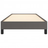 Estrutura de cama 90x200 cm couro artificial cinzento 5