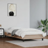 Estrutura de cama 90x200 cm couro artificial cappuccino 1