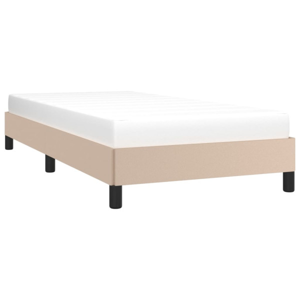 Estrutura de cama 90x200 cm couro artificial cappuccino M 3