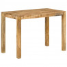 Mesa de comedor madera maciza de mango 110x55x76 cm 1