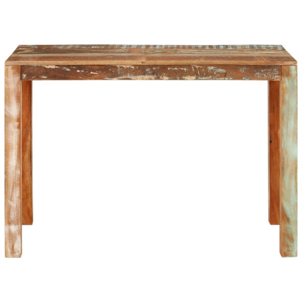 Mesa de jantar 110x55x76 cm madeira recuperada maciça M 2