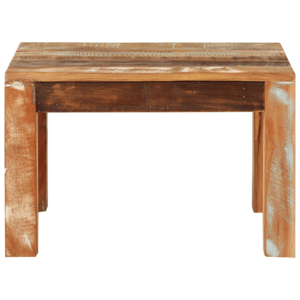 Mesa de centro de madera maciza reciclada 55x55x35 cm M 2
