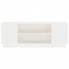 Mueble de TV madera maciza de pino blanco 110x35x40.5 cm 5