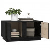 Mesa de centro madera maciza de pino negro 80x50x40 cm 5