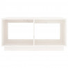 Mesa de centro 80x50x40 cm madeira de pinho maciça branco 5