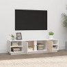 Mueble de TV madera maciza de pino blanco 156x40x40 cm 3