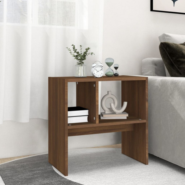 Mesa de apoio 50x30x50 cm derivados madeira carvalho castanho M 3