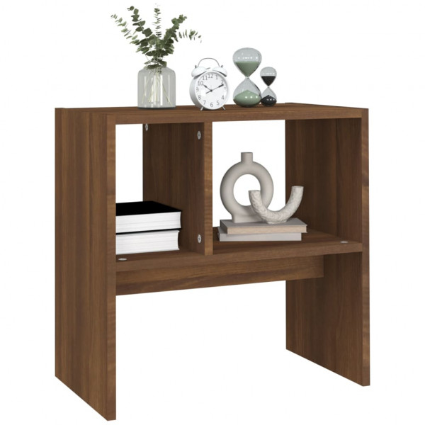 Mesa de apoio 50x30x50 cm derivados madeira carvalho castanho M 5