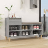 Mueble zapatero madera contrachapada gris Sonoma 102x36x60 cm 1