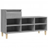 Mueble zapatero madera contrachapada gris Sonoma 102x36x60 cm 2