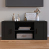 Mueble para TV madera contrachapada negra 100x35x40 cm 1