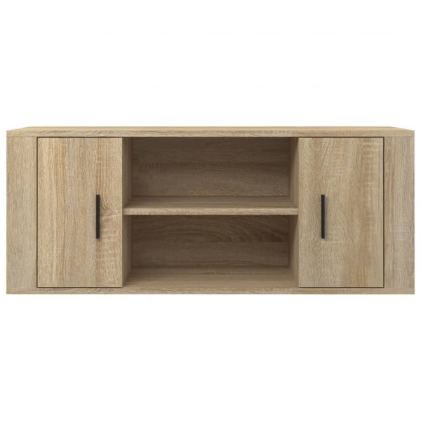 Mueble para TV madera contrachapada color roble 100x35x40 cm M 5